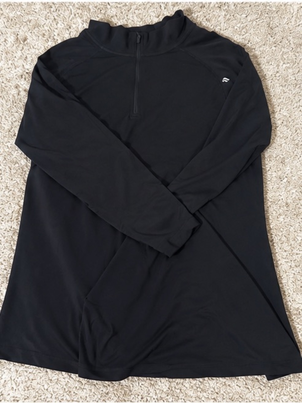 Men's Black Lightweight Half-Zip Shirt Jacket